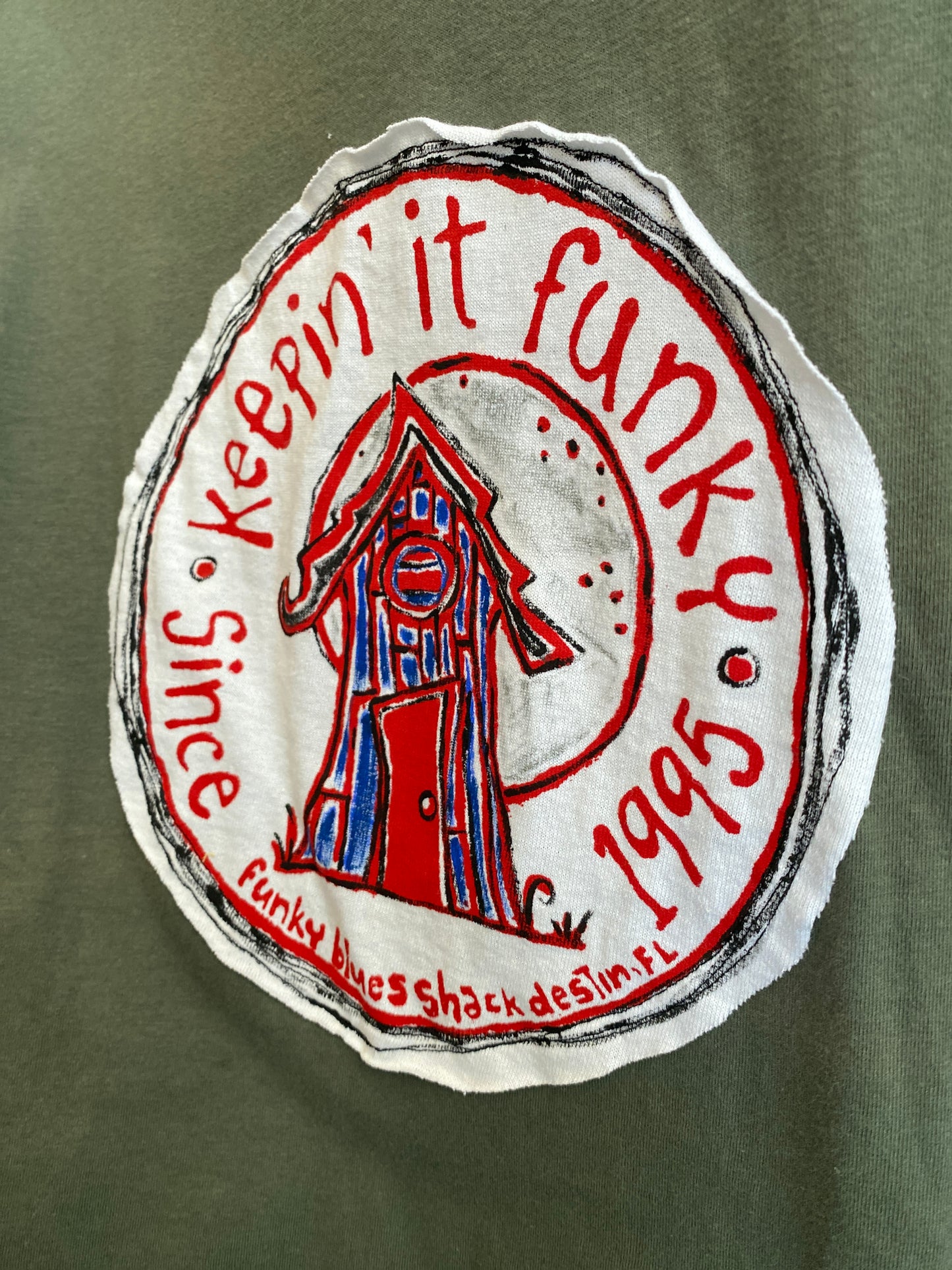 "Funky Blues Shack" Men's L Tee (L) (SOLD)