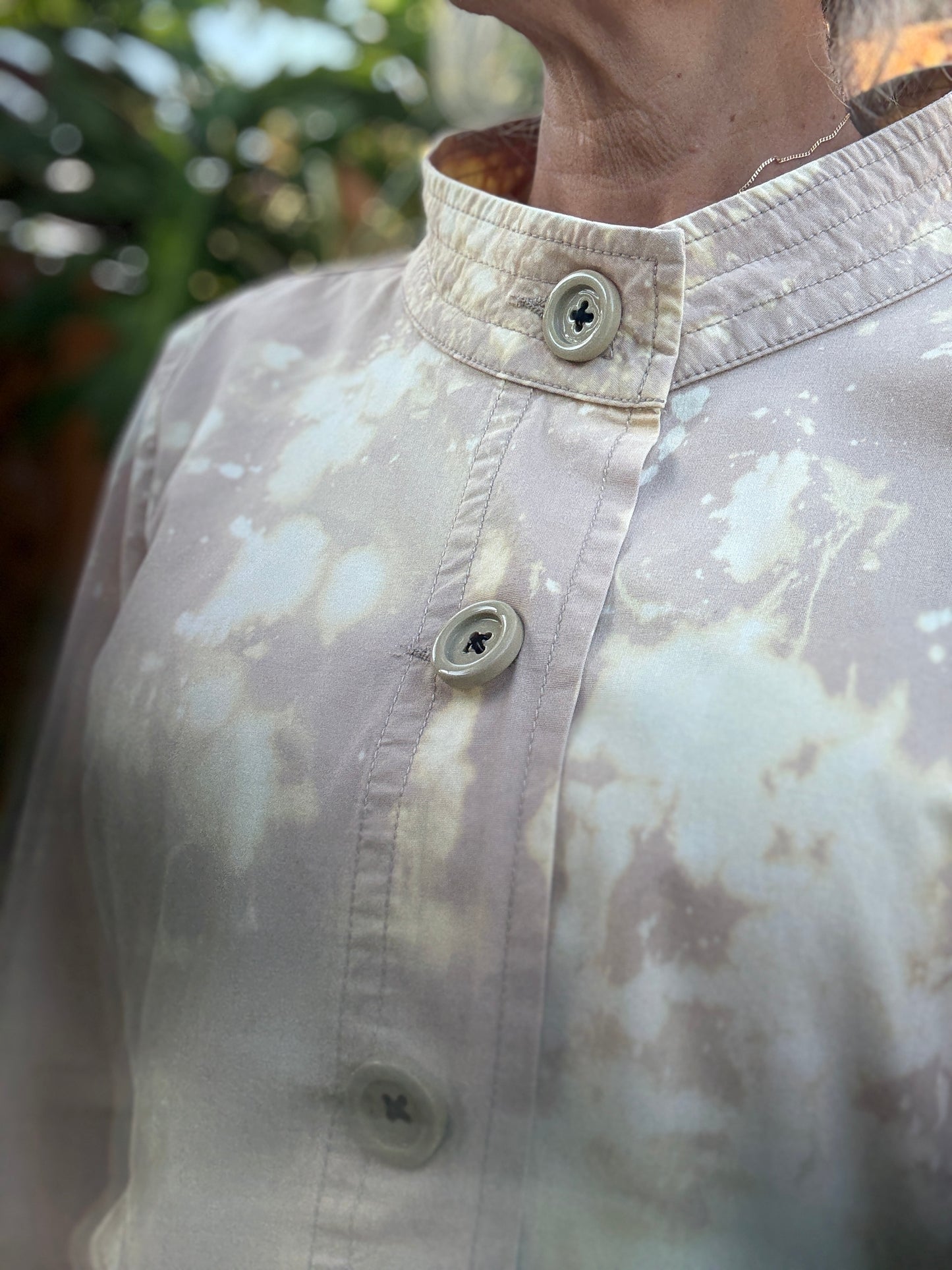 "WHO'S THERE?" UpCycled Lightweight Stone Washed Jacket