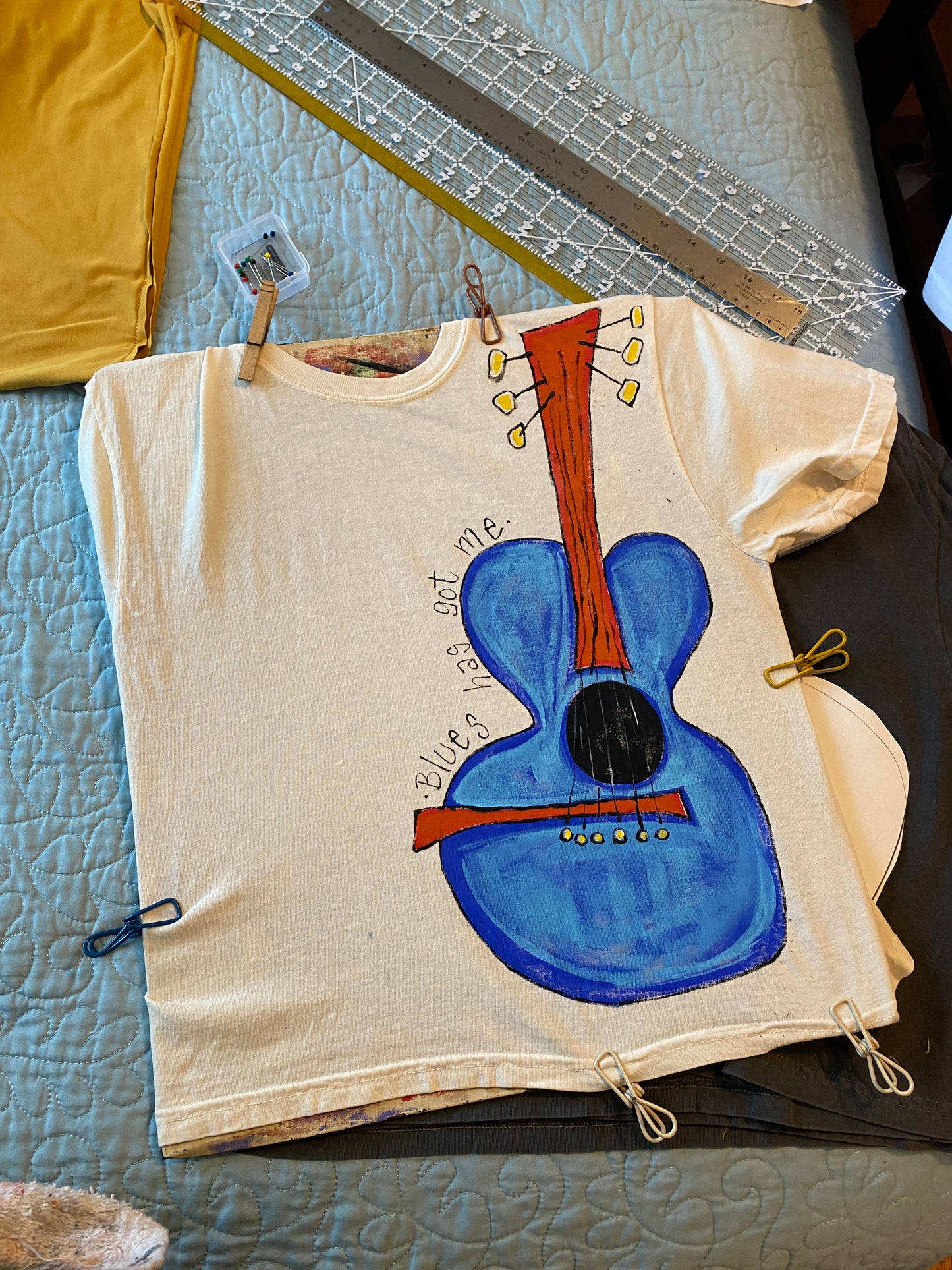 "Blue Guitar" Tee (S0LD)