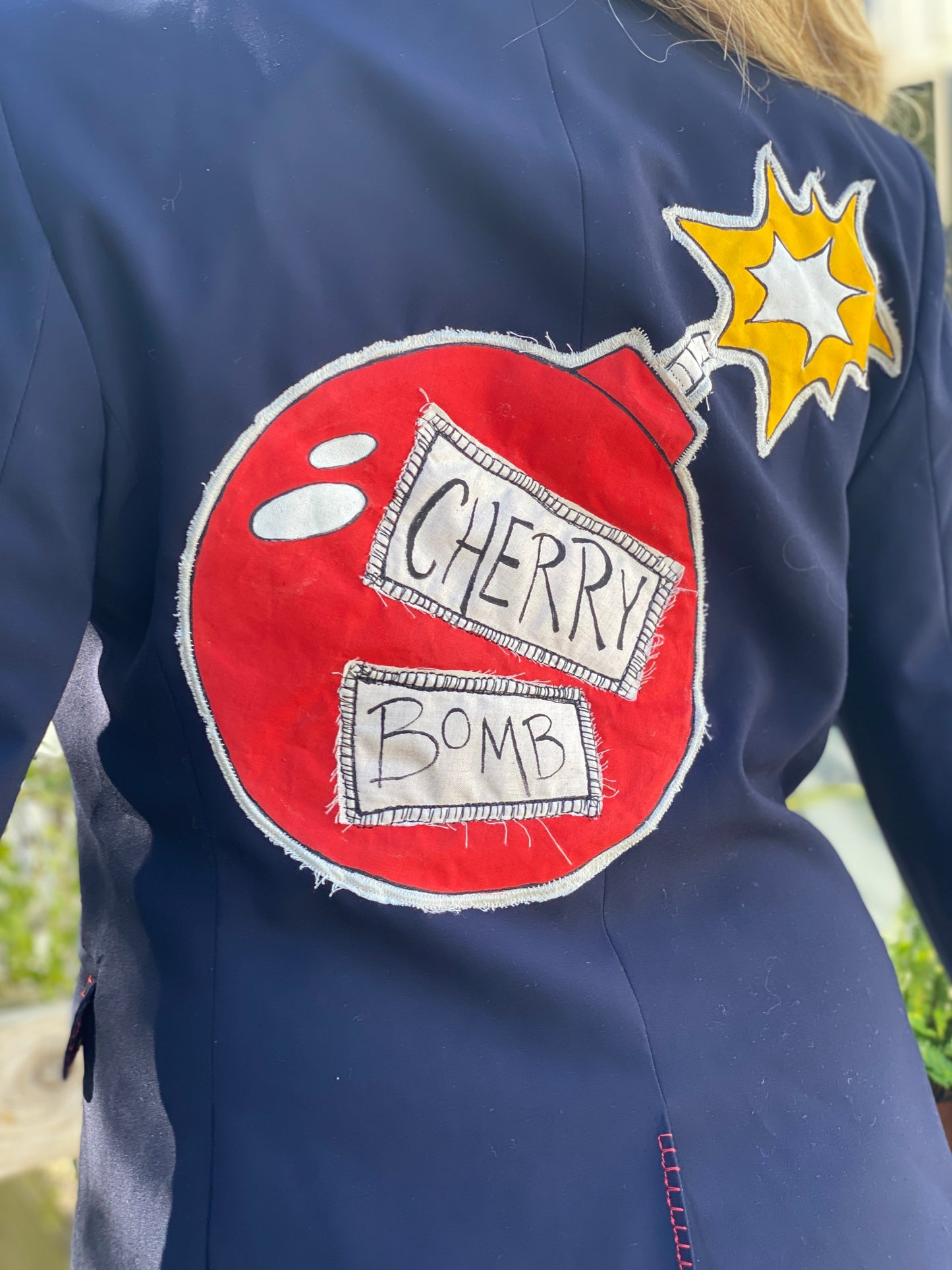 "CHERRY BOMB". UpCycled Women's Blazer (SOLD)