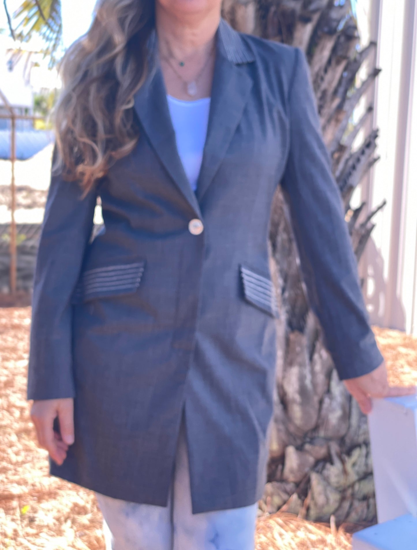 'FAT BOTTOM GIRL" UpCycled Blazer (SOLD)