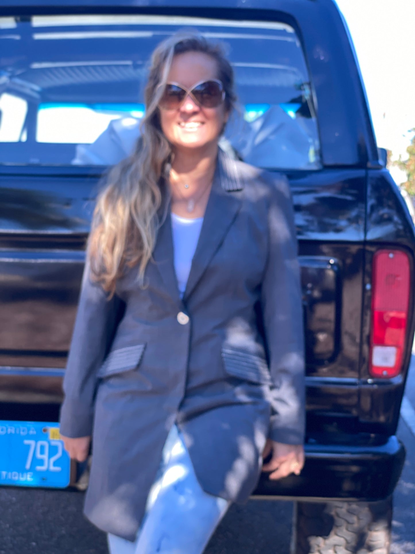 'FAT BOTTOM GIRL" UpCycled Blazer (SOLD)