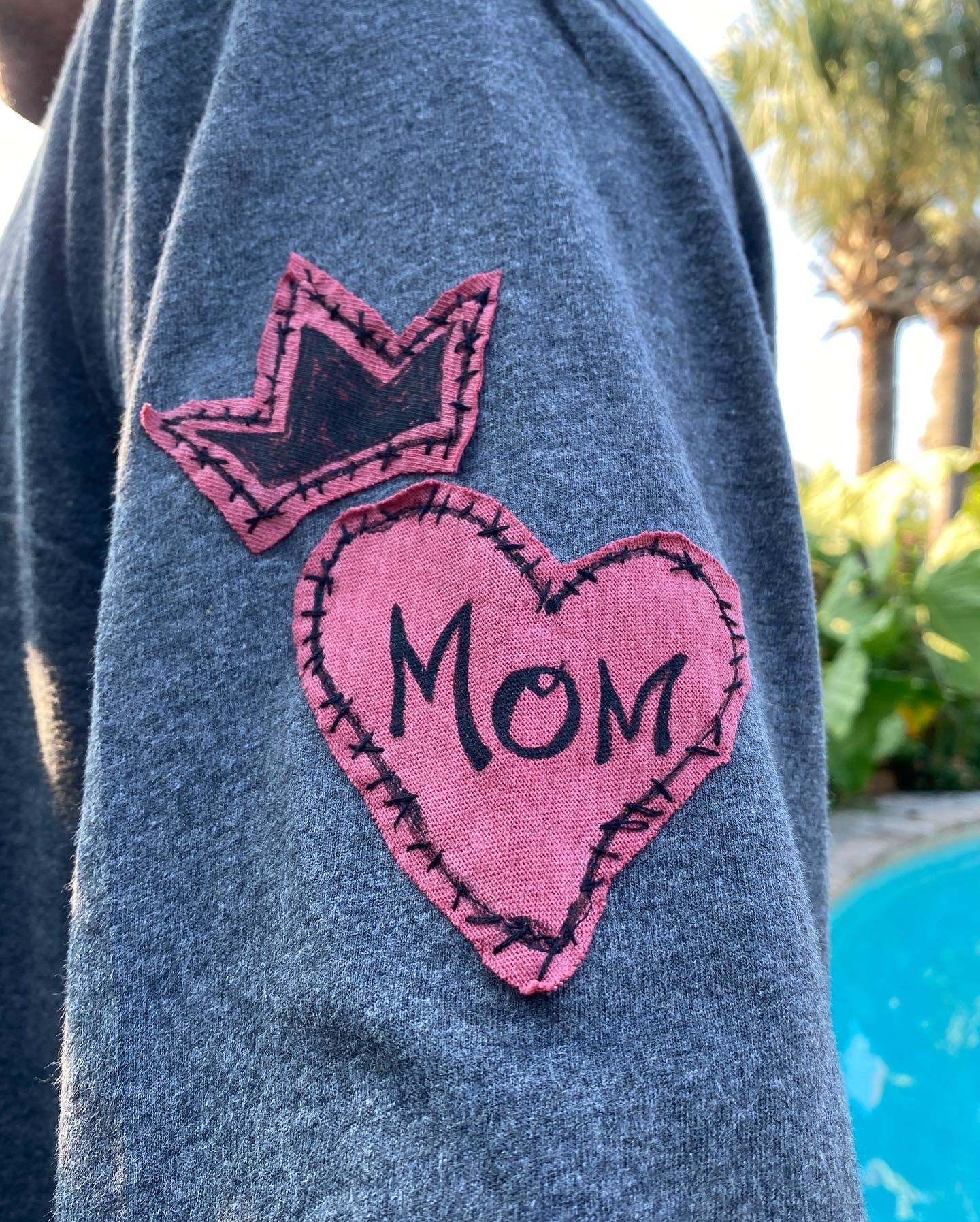 "My Mama Said" Men's XL Dark Grey Long Sleeve 100% Cotton Tee (SOLD)