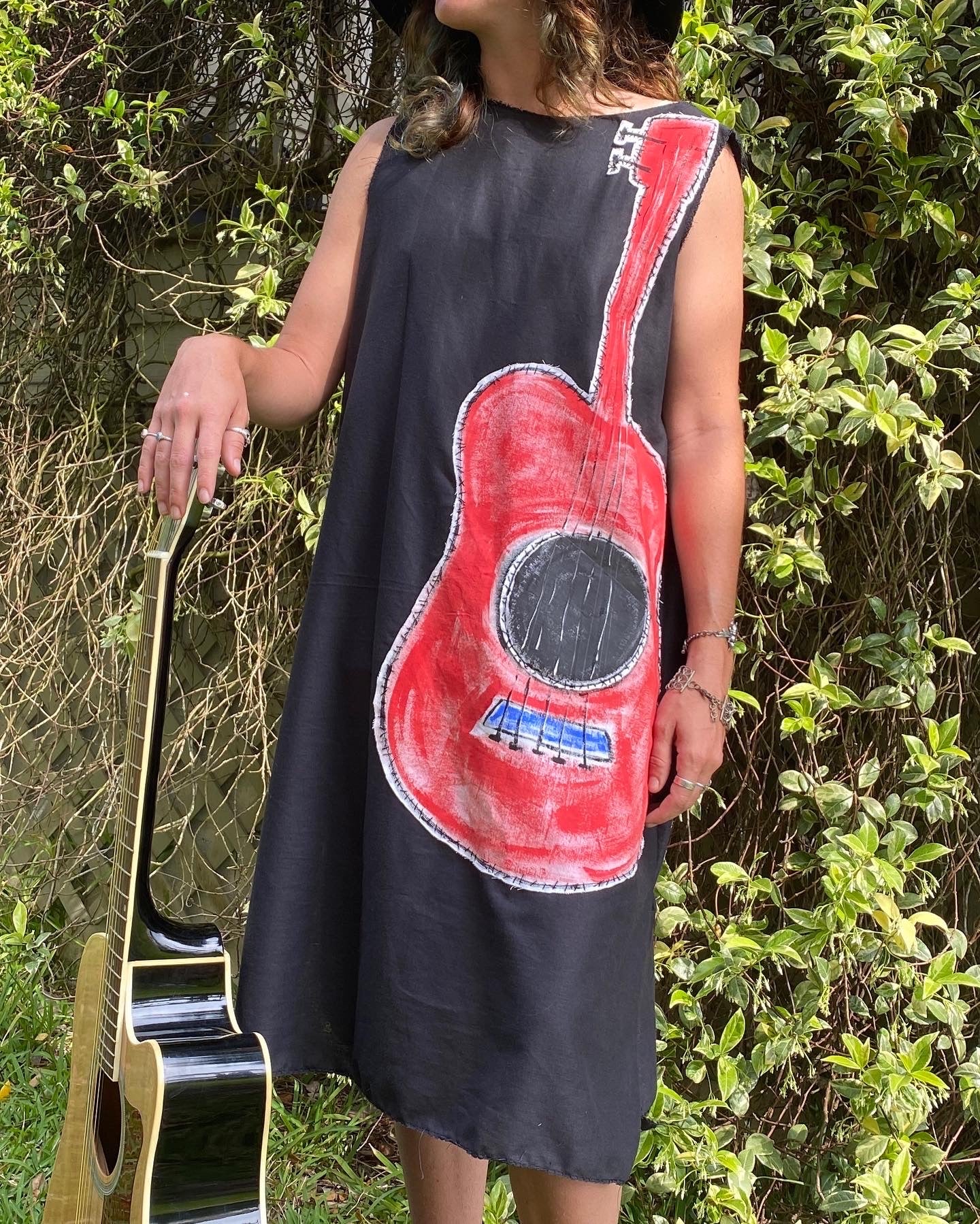 "Fat Bottom Girl" Guitar Dress (SOLD)