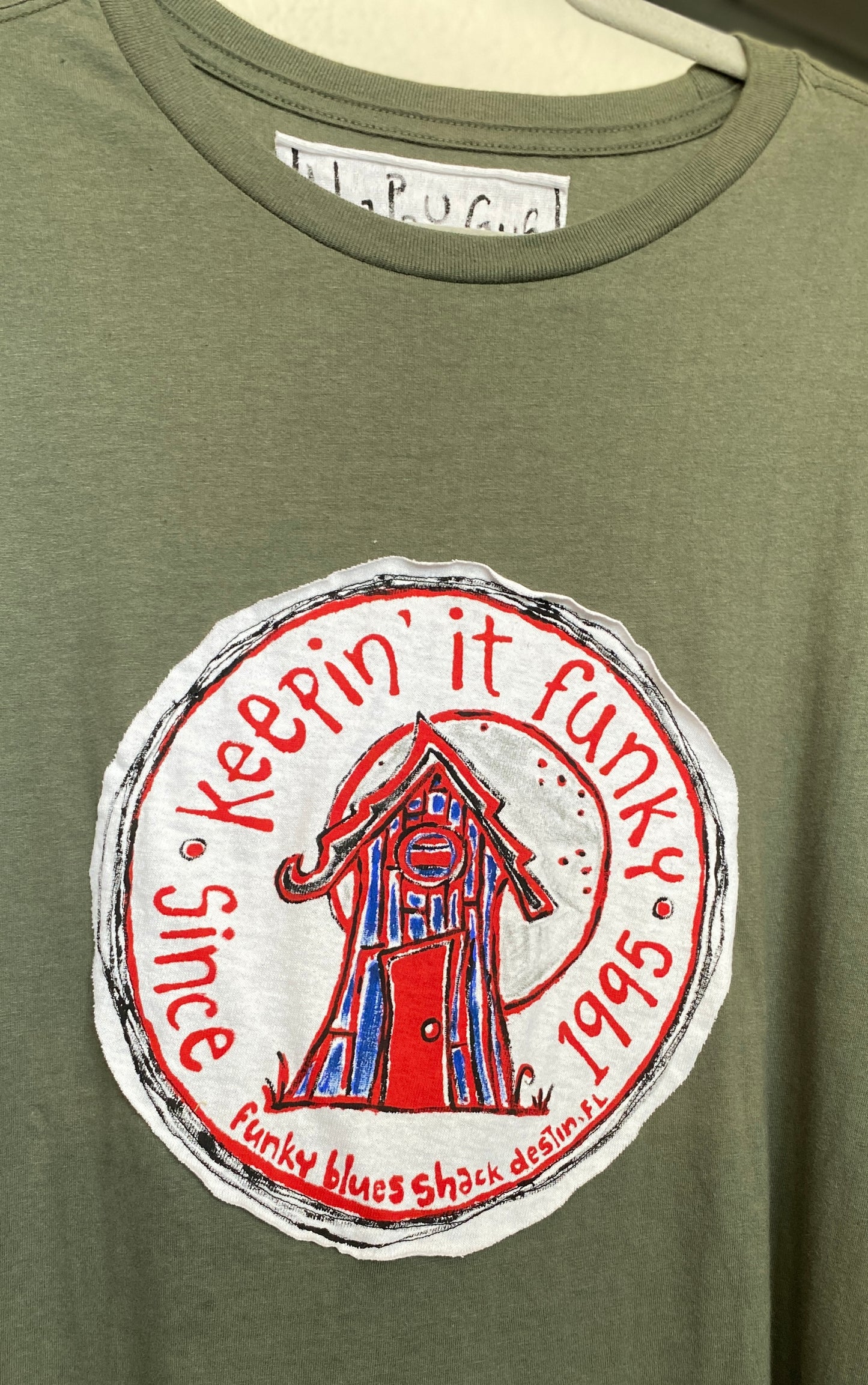 "Funky Blues Shack"  Men's L Tee (L) (SOLD)