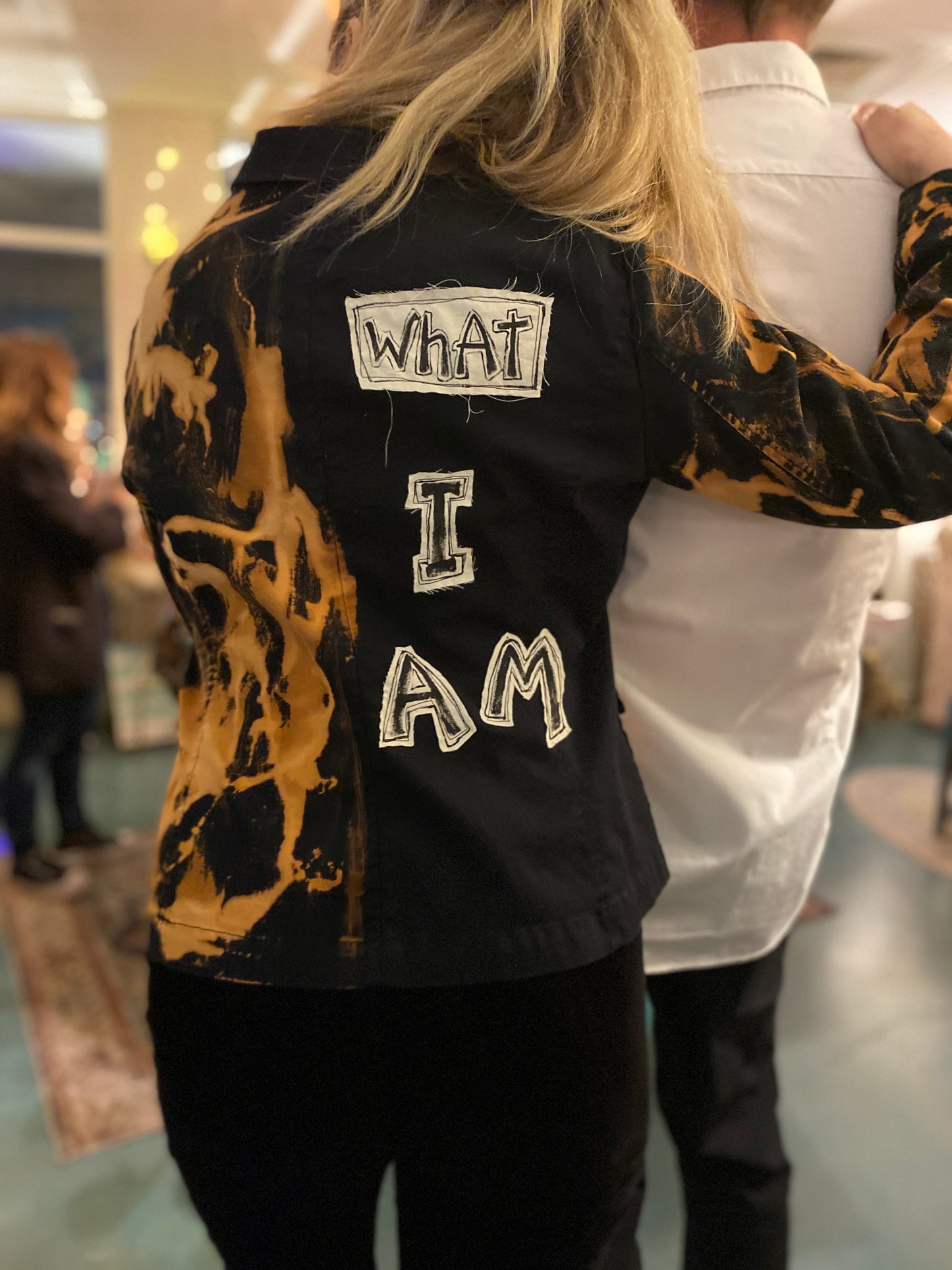 "I Am What I Am" UpCycled Black Blazer