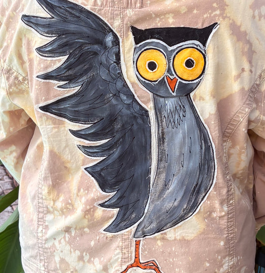 "WHO'S THERE?" UpCycled Lightweight Stone Washed Jacket