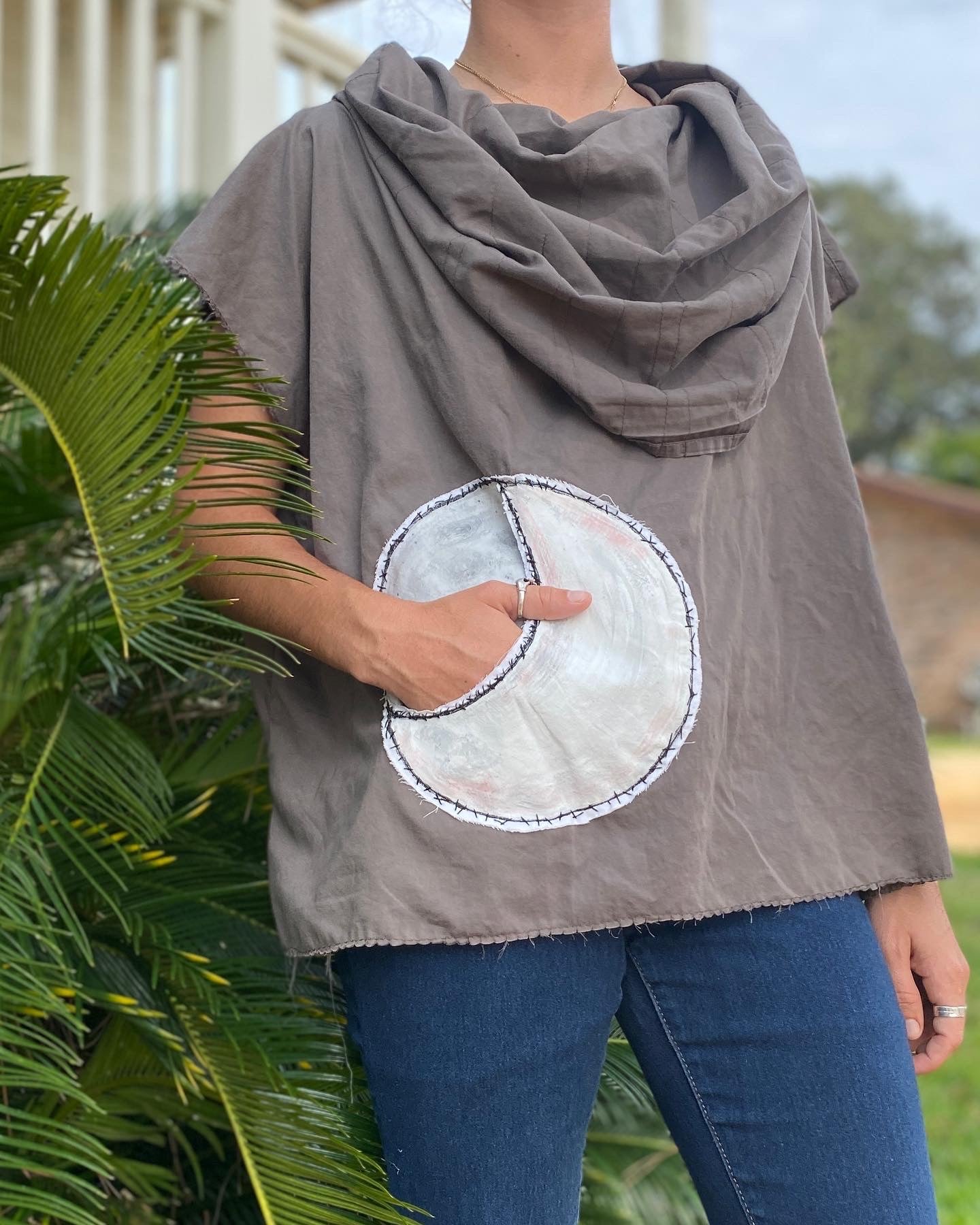 Moon Shadow Cowl Neck Top (SOLD)