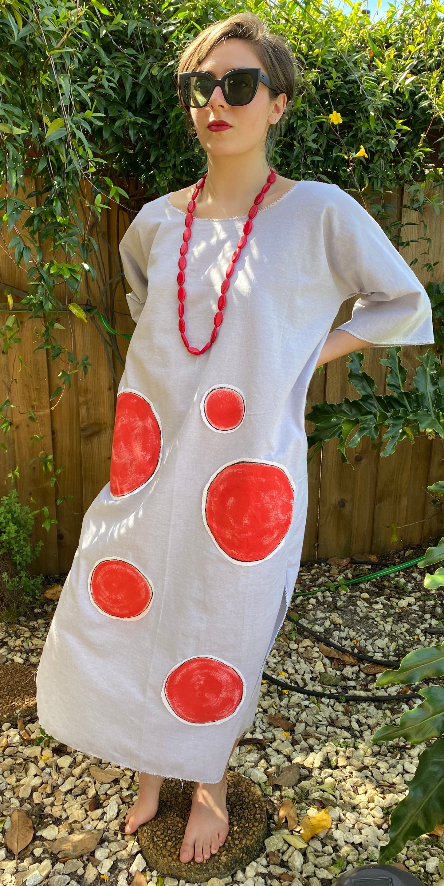 Red Polka Maxi Dress